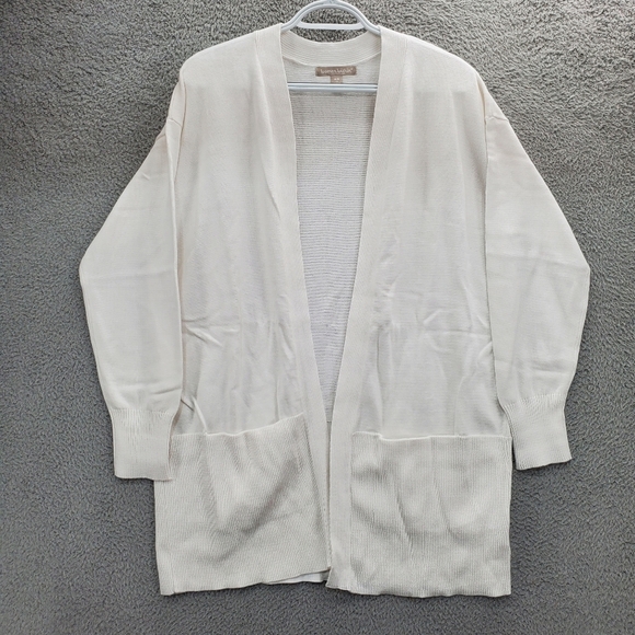 Woman Within Cardigan Sweater Plus Size White Long - Picture 1 of 14